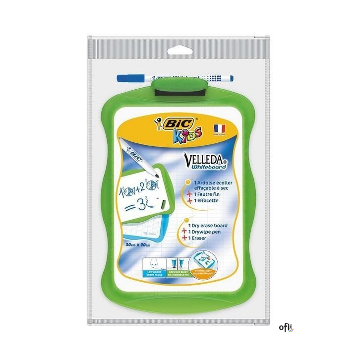 BIC Kids Velleda tablica+marker+wymazywacz, blister 1+1+1szt, 841362