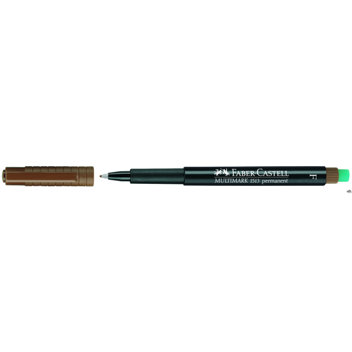 Foliopis permanentny brązowy z gumką, 10 sztuk, 0.6 F FABER-CASTELL 151378 SALE