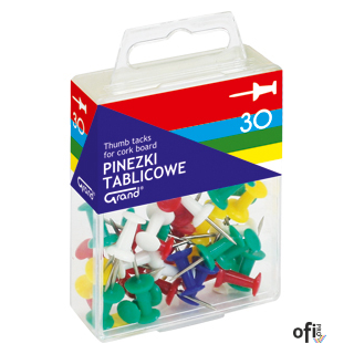 Pinezka tablicowa 30szt GRAND 110-1419