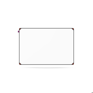 Tablica suchościeralna magnetyczna MemoBe idea EDGE ALL BLACK, powierzchnia biała, rama aluminiowa czarna, 90x60 cm MITM090060.0