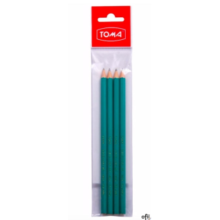 Ołówki z żywicy syntetycznej EXCELLENT,HB, hexagonalne, zielony TO-004 Toma